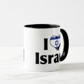 Ik hou van Israël Vlag Mok (Voorkant rechts)