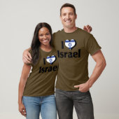 Ik hou van Israël-vlag T-shirt (Unisex)