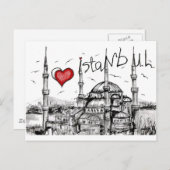 Ik hou van Istanbul Briefkaart (Voorkant / Achterkant)