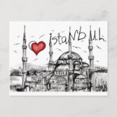 Ik hou van Istanbul Briefkaart (Voorkant)