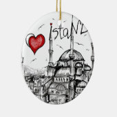 Ik hou van Istanbul Keramisch Ornament (Rechts)