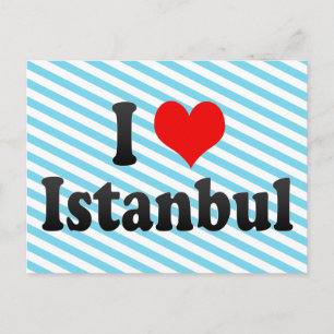Ik hou van Istanbul, Turkije Briefkaart