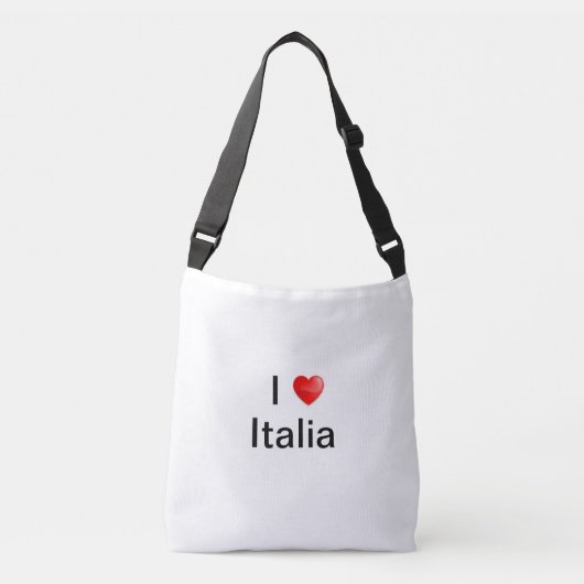 Ik hou van italia crossbody tas (Voorkant)