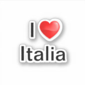 Ik hou van Italia Sticker (Voorkant)