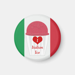 Ik hou van Italiaans ijs - Vendor Magnet