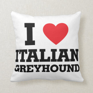 Ik hou van Italiaanse Greyhound Kussen