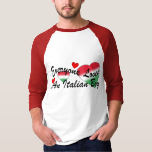 Ik hou van Italiaanse jongen T-shirt