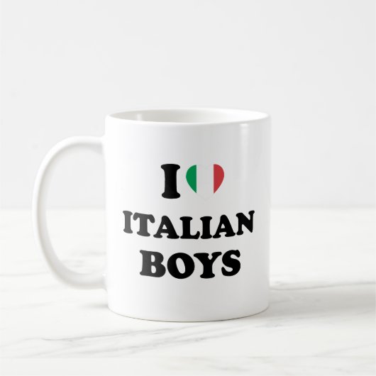 Ik hou van Italiaanse jongens Koffiemok (Links)