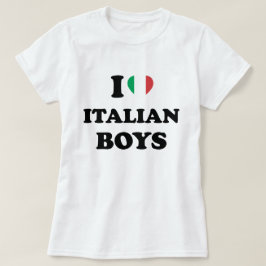 Ik hou van Italiaanse jongens T-shirt