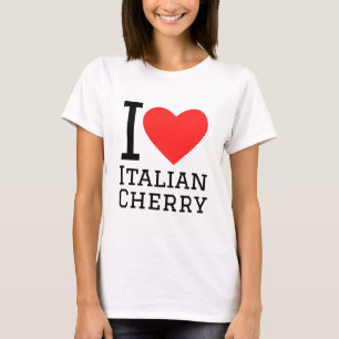 Ik hou van Italiaanse kersen T-shirt