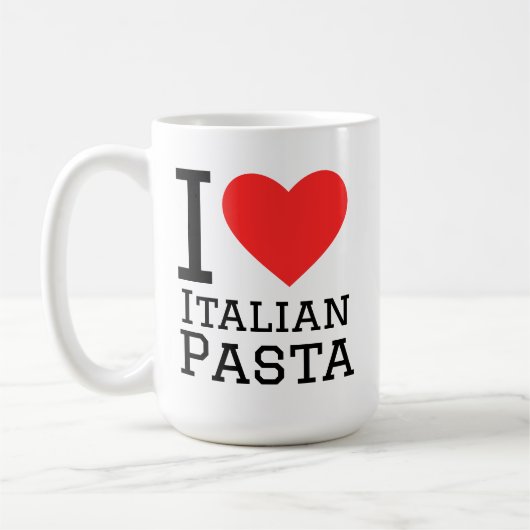 Ik hou van Italiaanse pasta Koffiemok (Links)