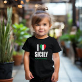 Ik hou van Italiaanse vlag Heart Toddler Tee Shirt