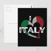 IK HOU VAN ITALIË BRIEFKAART (Voorkant / Achterkant)