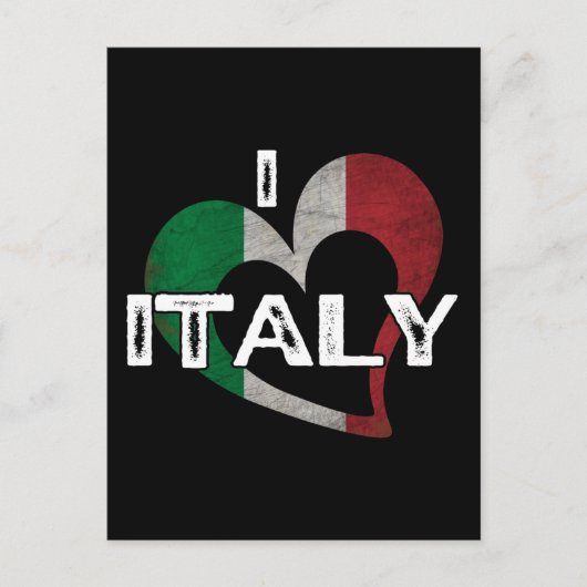 IK HOU VAN ITALIË BRIEFKAART (Voorkant)