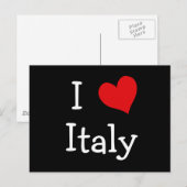 Ik hou van Italië Briefkaart (Voorkant / Achterkant)