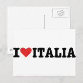 Ik hou van Italië Briefkaart (Voorkant / Achterkant)