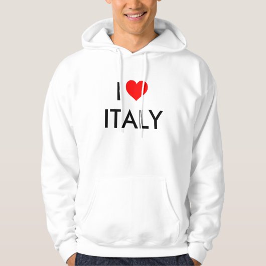 ik hou van italië hoodie (Voorkant)
