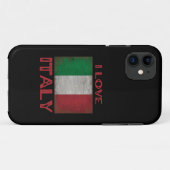 IK HOU VAN ITALIË, ITALIAANSE VLAG Case-Mate iPhone CASE (Achterkant (horizontaal))