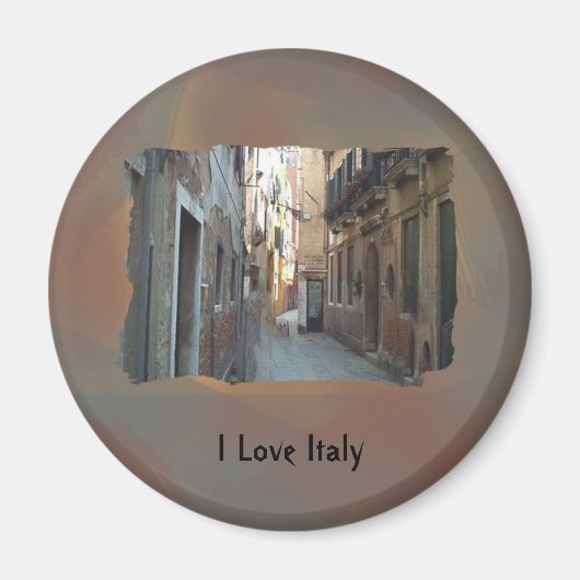 Ik hou van Italië - Italian Side Street Magneet (Voorkant)