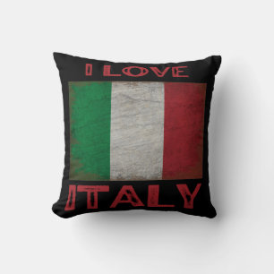 IK HOU VAN ITALIË, ITALIË VLAG KUSSEN