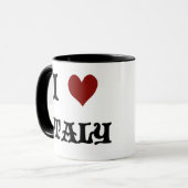 Ik hou van Italië koffiemok Mok (Voorkant links)