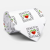 Ik hou van italië met italiaanse vlagkleuren stropdas (Opgerold)