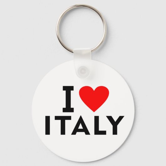 Ik hou van Italië, net als het systeem voor hartto Sleutelhanger (Voorkant)