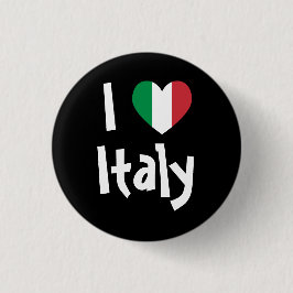 Ik hou van Italië Ronde Button 3,2 Cm