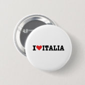 Ik hou van Italië Ronde Button 5,7 Cm (Voorkant /achterkant)