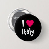 Ik hou van Italië Ronde Button 5,7 Cm (Voorkant /achterkant)