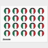 Ik hou van Italië Ronde Sticker (Vel)