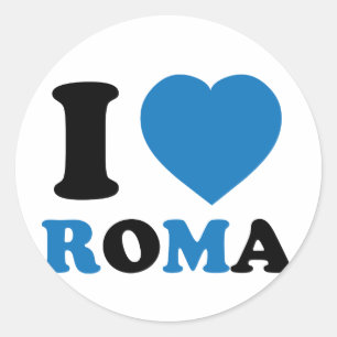 Ik hou van Italië Ronde Sticker