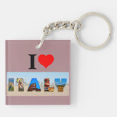 Ik hou van Italië Sleutelhanger (Achterkant)