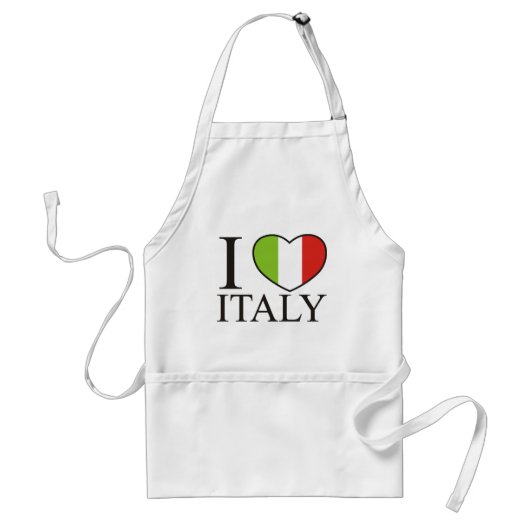Ik hou van Italië Standaard Schort (Voorkant)