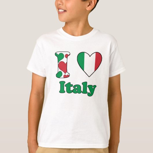 Ik hou van Italië T-shirt (Voorkant)
