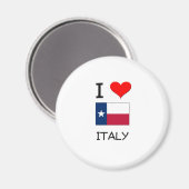 Ik hou van Italië Texas Magneet (Voorkant / Achterkant)