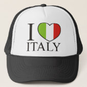 Ik hou van Italië Trucker Pet (Voorkant)