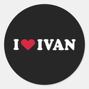IK HOU VAN IVAN RONDE STICKER