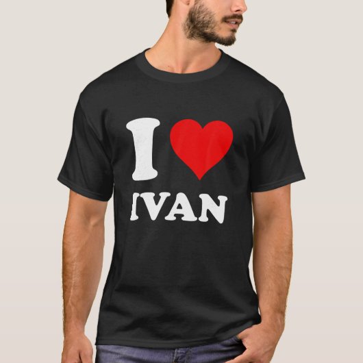 Ik hou van Ivan T Shirt (Voorkant)