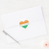 Ik hou van Ivoorkust, Ivoorkust hart Ronde Sticker (Envelop)