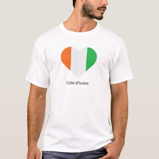 Ik hou van Ivoorkust T-shirt (Voorkant)