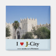 IK HOU VAN J CITY - Damascus gate magneet