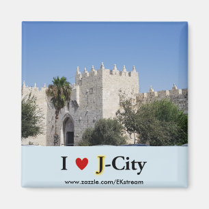 IK HOU VAN J CITY - Damascus gate magneet