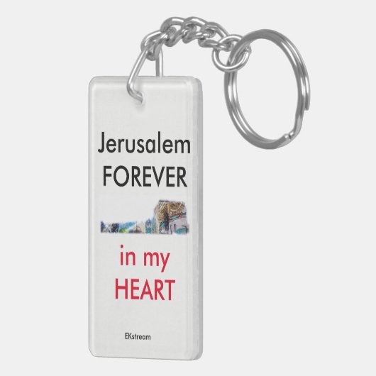 Ik hou van J (jerusalem). Sleutelhanger (Achterkant Rechts)
