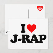IK HOU VAN J-RAP BRIEFKAART (Voorkant / Achterkant)