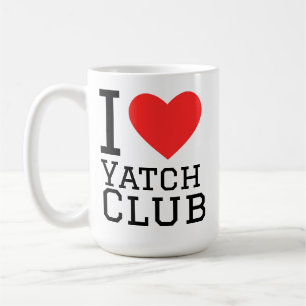Ik hou van jachtclub koffiemok