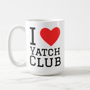 Ik hou van jachtclub koffiemok