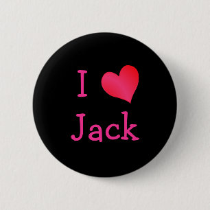 Ik hou van Jack Ronde Button 5,7 Cm