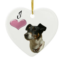 Ik hou van Jack Russell dog Ornament
