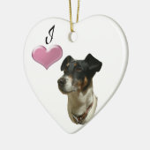Ik hou van Jack Russell dog Ornament (Links)